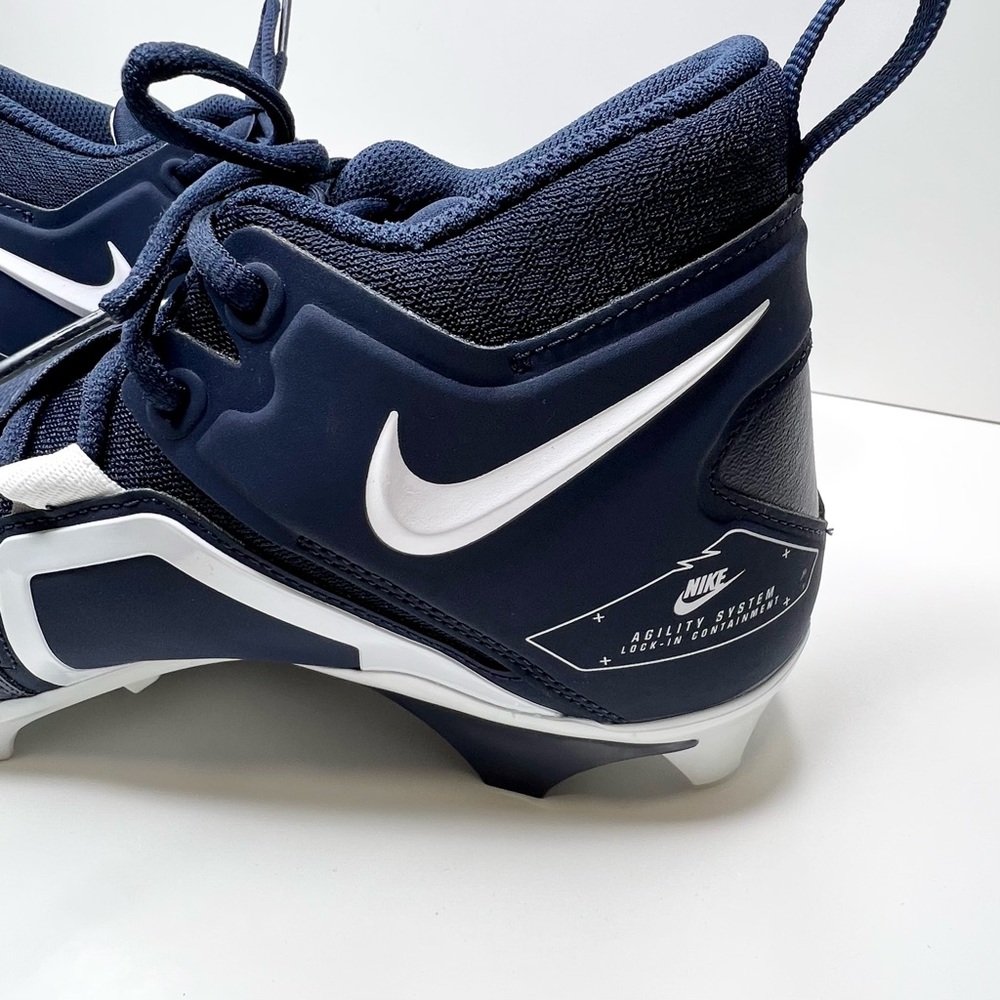 NEW Nike Men’s Alpha Menace Pro 3 Football Cleats Navy Size 10.5 - Picture 7 of 10